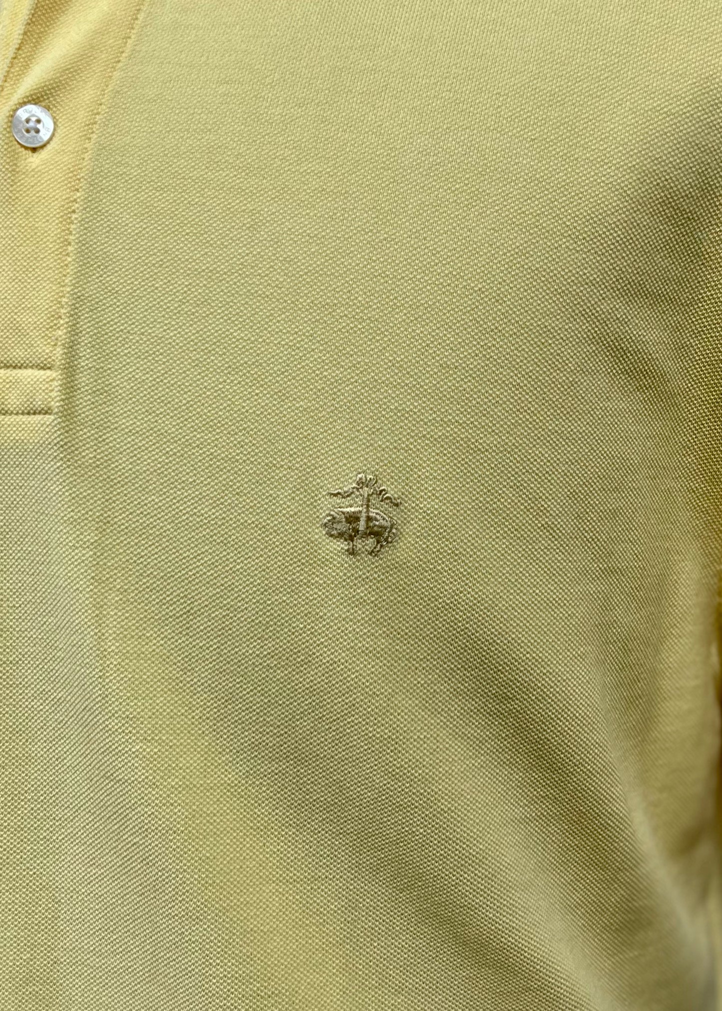 Camiseta Polo Brooks Brothers 🐑 color amarillo Talla XL Entalle Regular