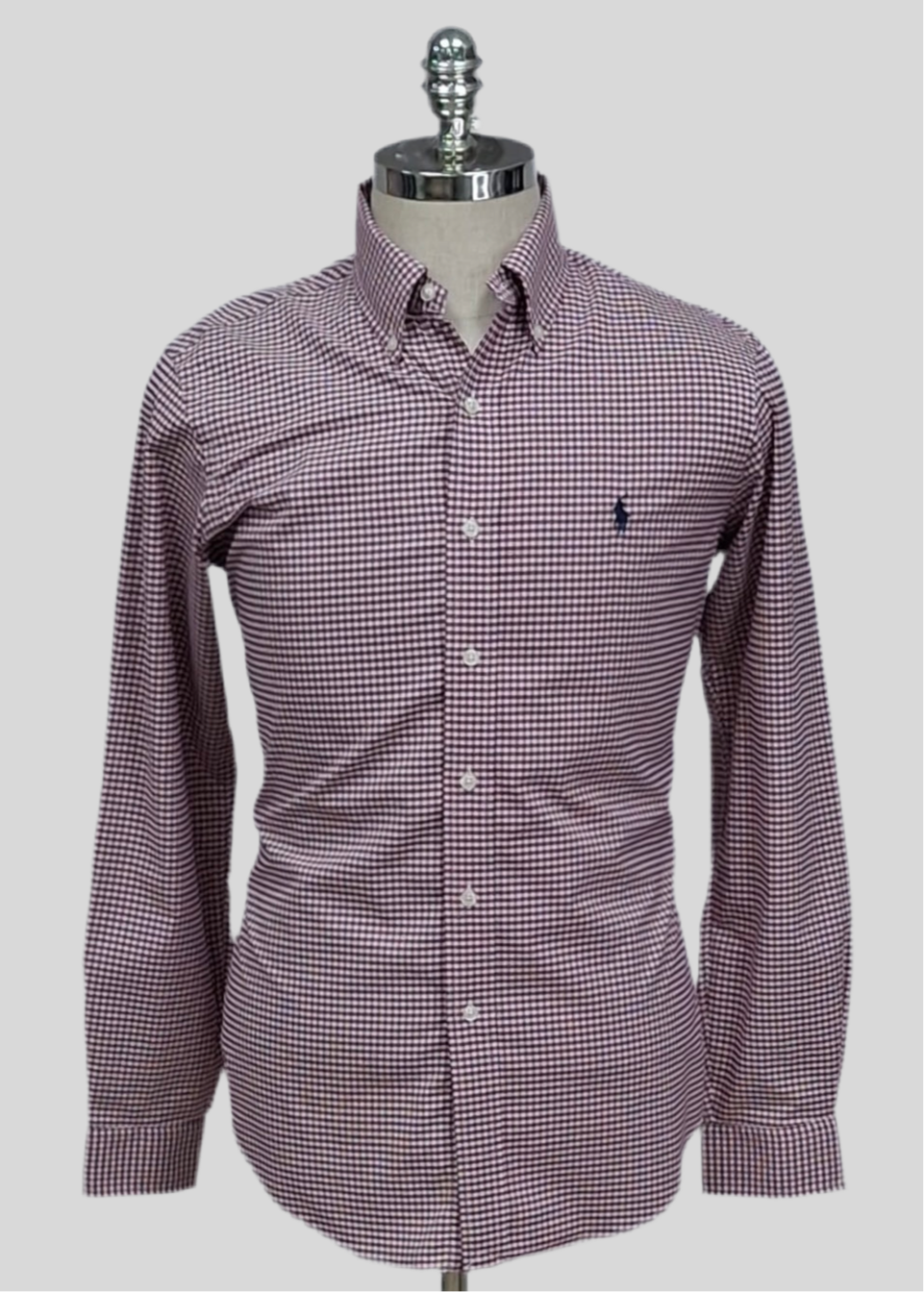 Camisa Polo Ralph Lauren 🏇🏼 Performance con patron de cuadros gingham rojo y blanco Talla L Entalle Clásico