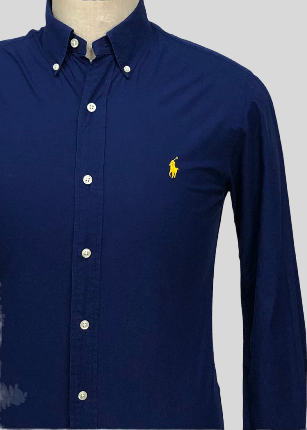 Camisa de botones Polo Ralph Lauren 🏇🏼 en color azul navy Talla S Entalle Slim Fit