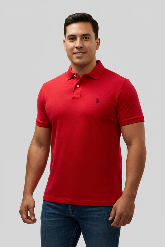Camiseta Polo Ralph Lauren 🏇🏼 color rojo Talla XL Entalle Clásico