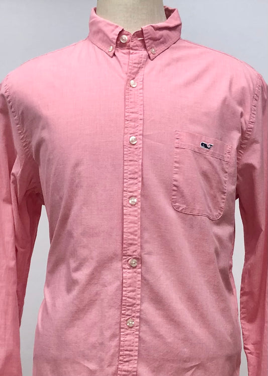 Camisa de botones Vineyard Vines 🐳 Color rosado magenta Talla L Entalle Slim Fit