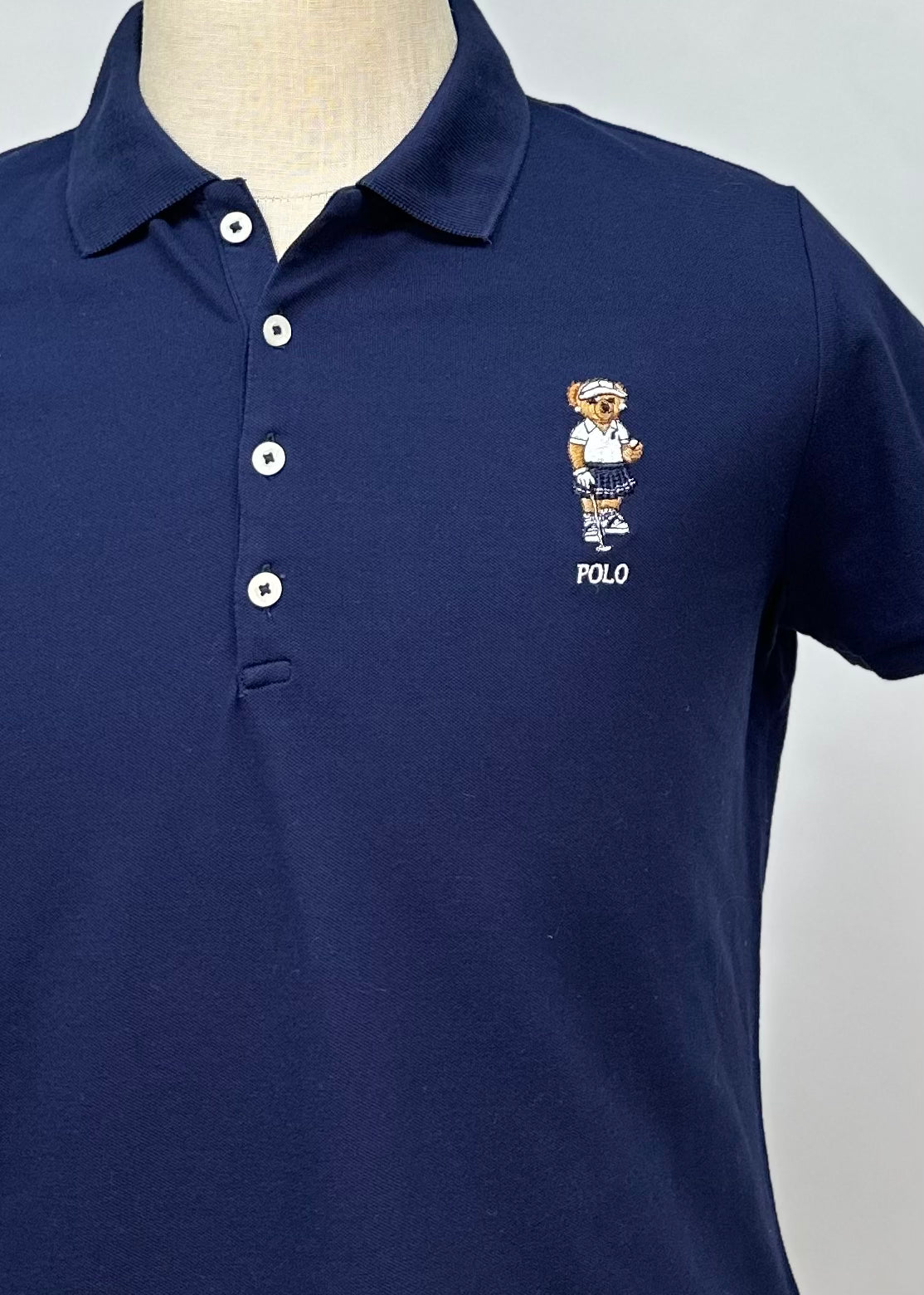 Camiseta de mujer Polo Ralph Lauren 🏇🏼 color azul navy con logo de Polo Bear Talla L y XL Entalle Regular