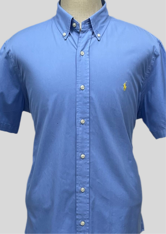 Camisa de botones Polo Ralph Lauren 🏇🏼  en color celeste Talla M Entalle Regular