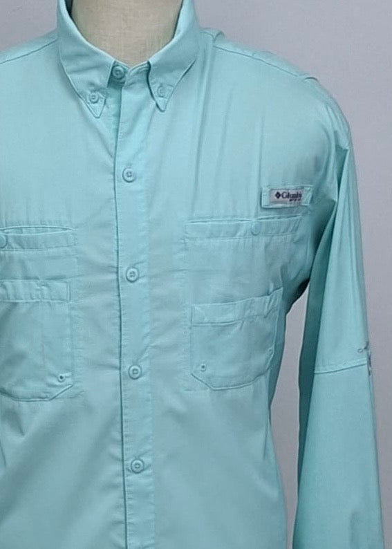 Camisa Columbia 🔹color con Omni Shade Manga larga Talla L (ver descripción)