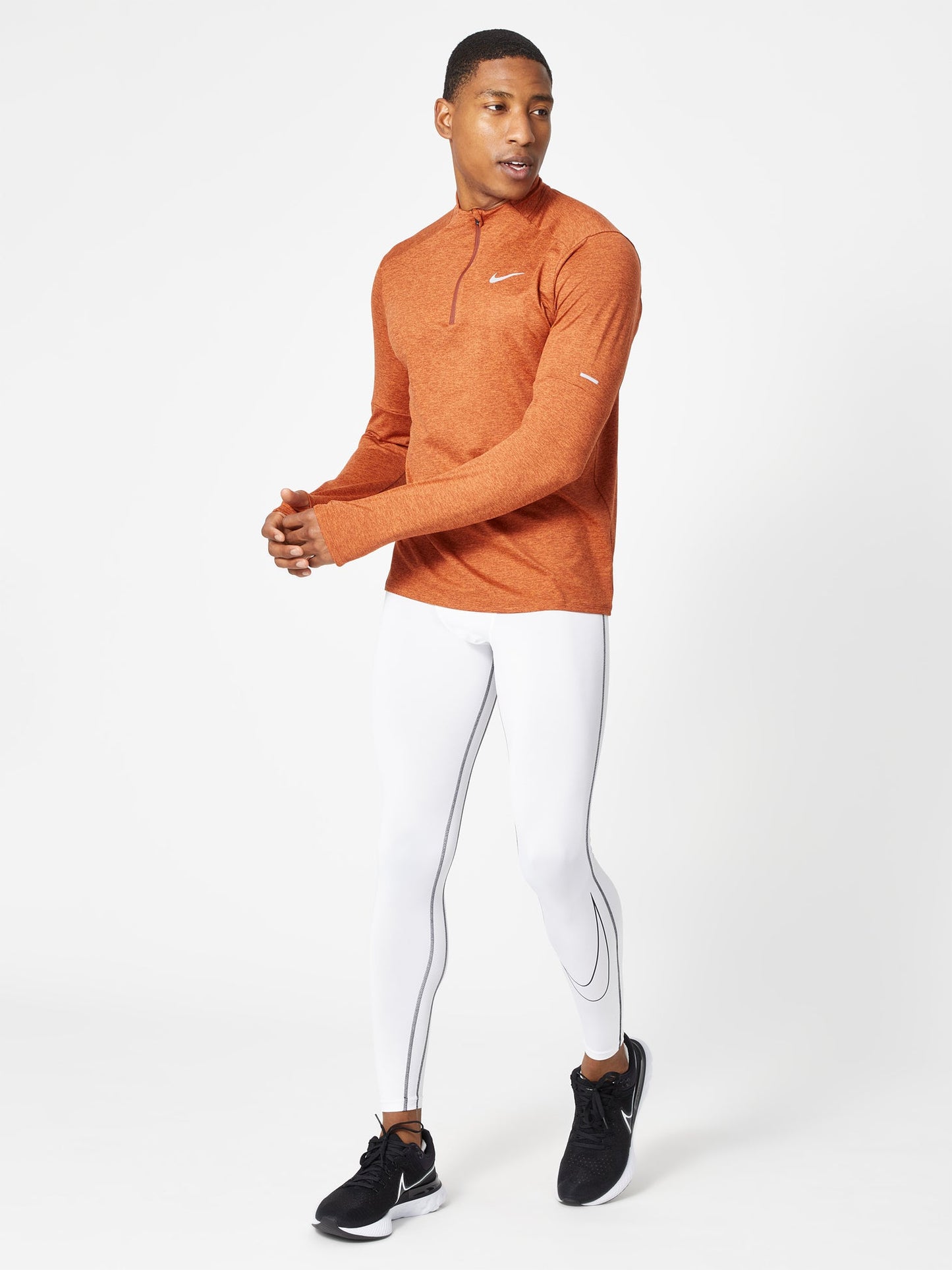 Mallas de entrenamiento Nike ✔️ Pro Dri-FIT para hombre en Color blanco y cintura en negro Talla L, XL y XXL