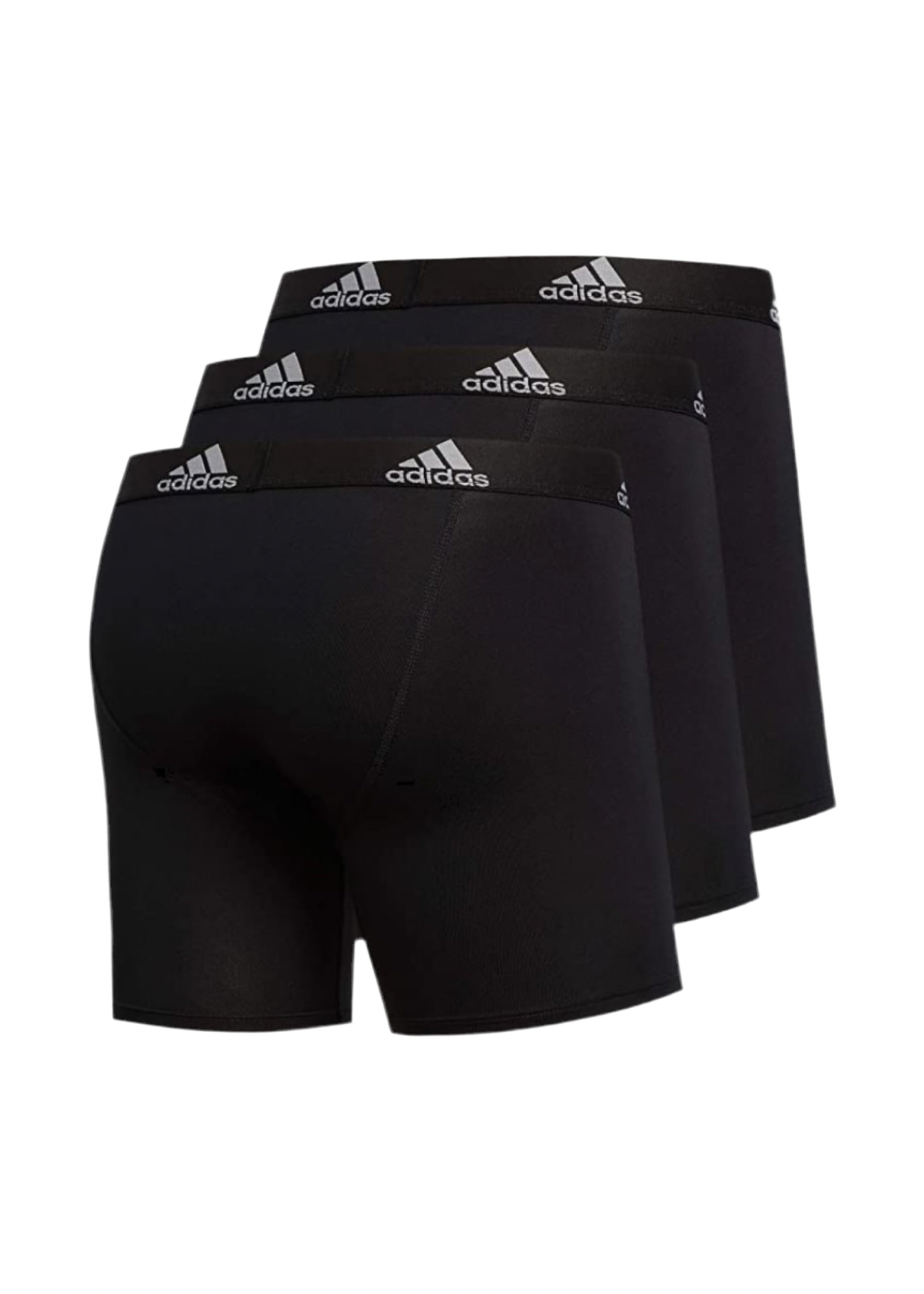 Combo de 3 Boxers Briefs Adidas Tela Performance Stretch color Negro Talla M
