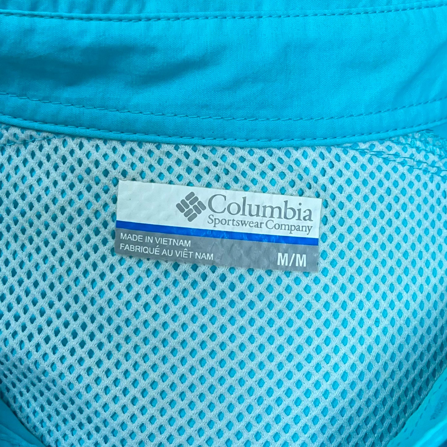 Camisa Columbia 🔹color turquesa intenso con Omni Shade Manga larga Talla M (ver descripción)