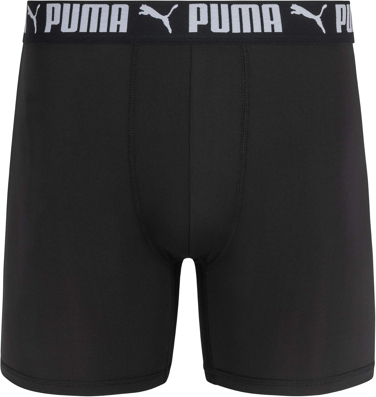 Combo de 3 Boxers Briefs Puma 🐆 Tela Performance color Negro y logo blanco Talla S