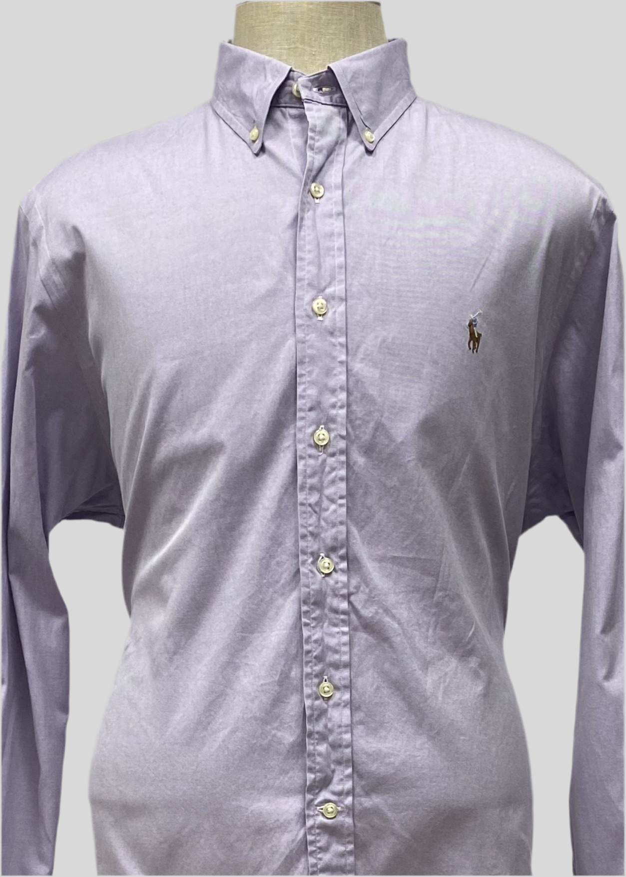 Camisa de botones Polo Ralph Lauren 🏇🏼  en color Lila Talla XL Entalle Regular