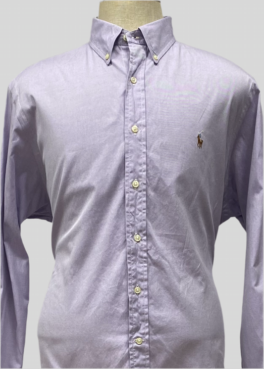 Camisa de botones Polo Ralph Lauren 🏇🏼  en color Lila Talla XL Entalle Regular