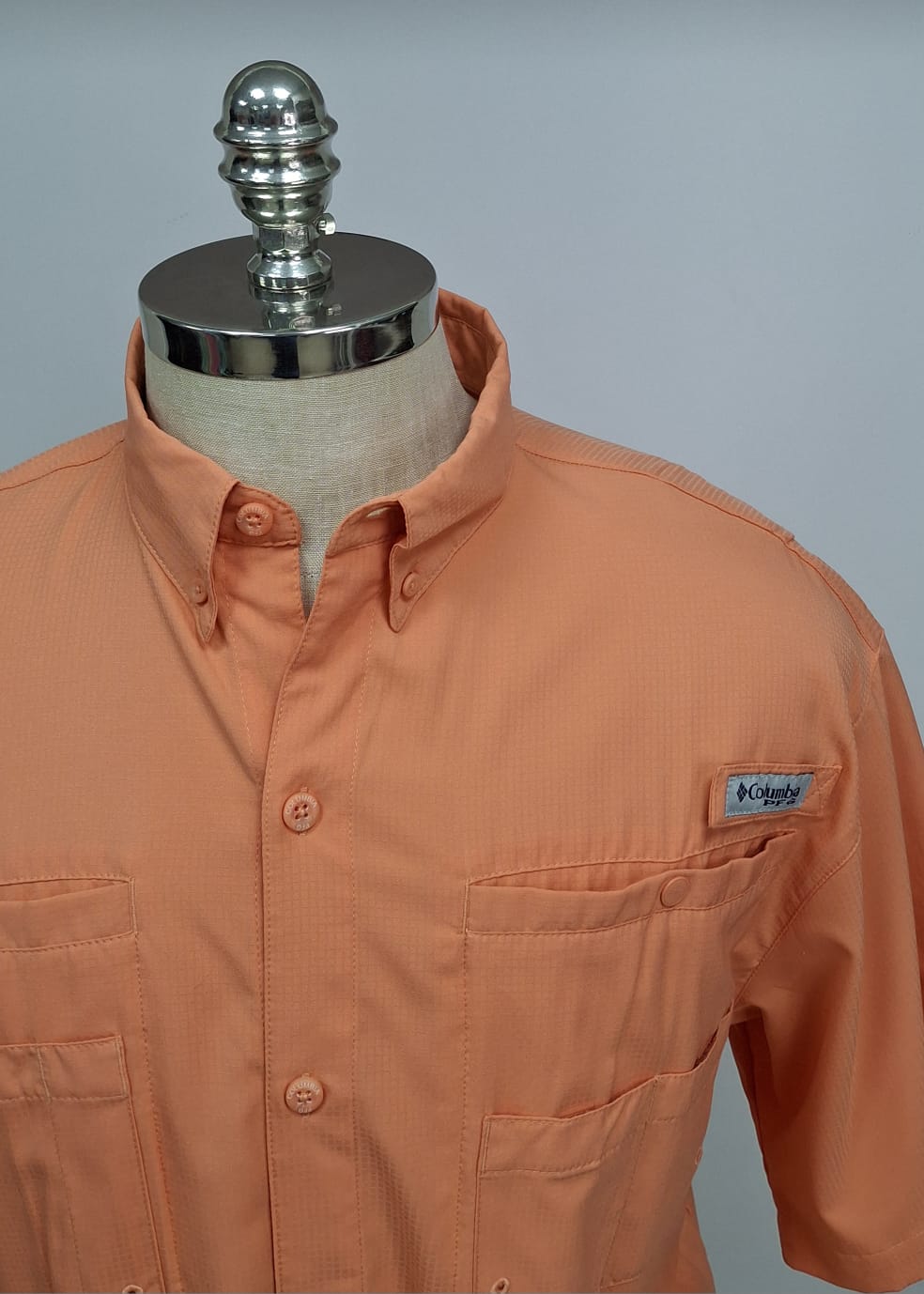 Camisa Columbia 🔹color naranja con Omni Shade Manga corta Talla M (ver descripción)