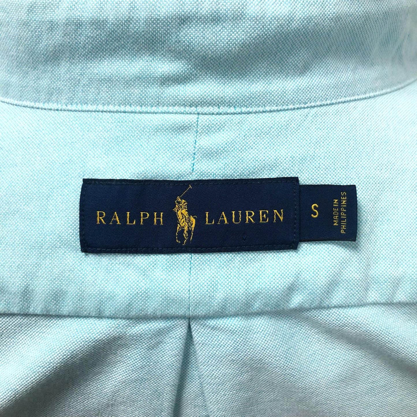 Camisa de botones Polo Ralph Lauren 🏇🏼 Oxford en color turquesa Talla S Entalle Regular