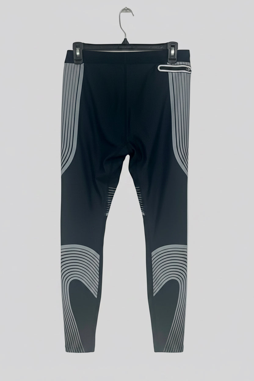 Mallas de entrenamiento licra Nike ✔️ Pro Dri-FIT de hombre color negro con diseño lineal en gris Talla XL