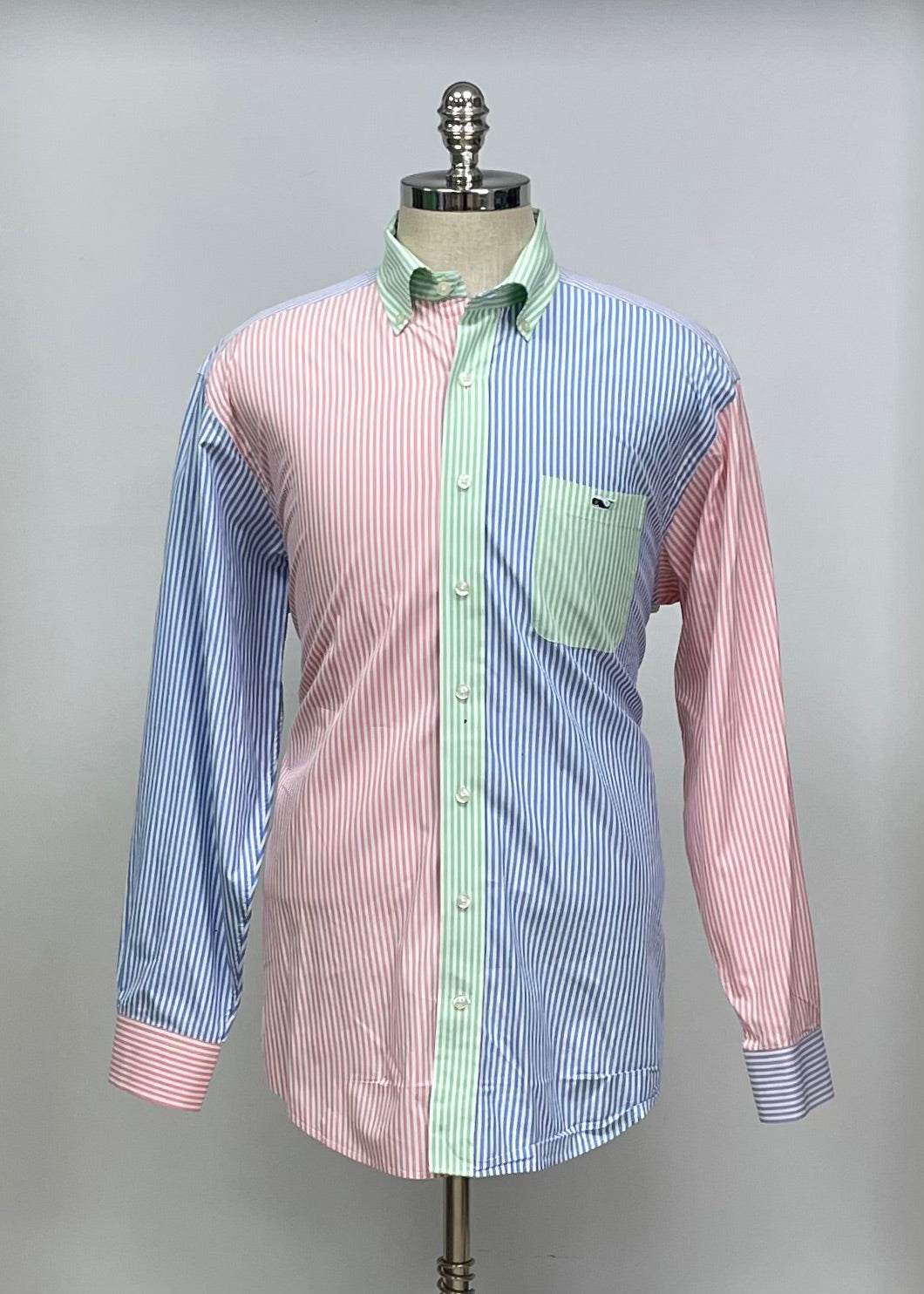 Camisa de botones Vineyard Vines 🐳 con franjas de rayas multicolor Talla L Entalle Regular