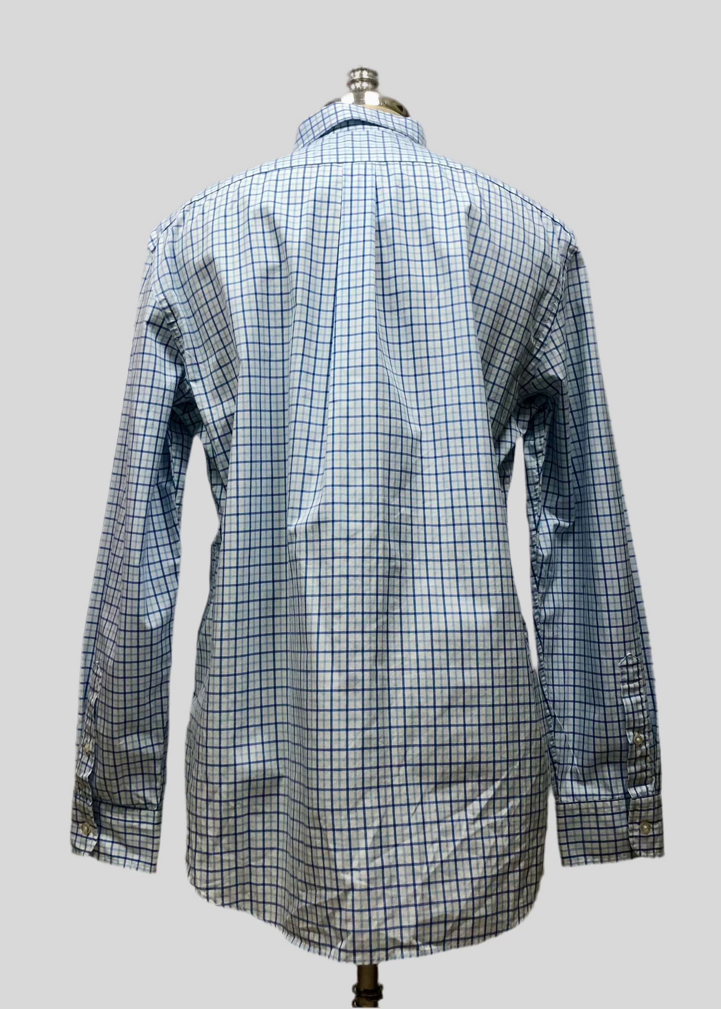 Camisa de botones Vineyard Vines 🐳 color blanco de cuadros en color celeste y azul Talla L Entalle Clasico (ver descripción)