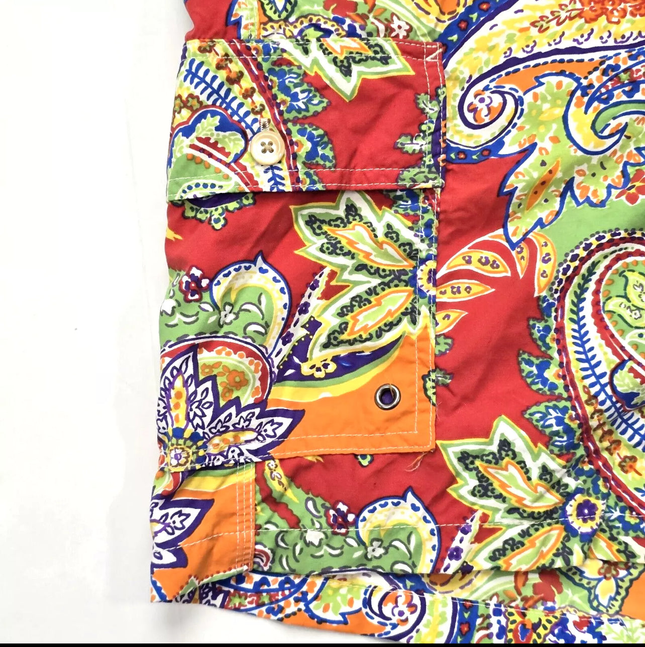 Short de baño Polo Ralph Lauren 🏇🏼 multicolor con diseño paisley talla L