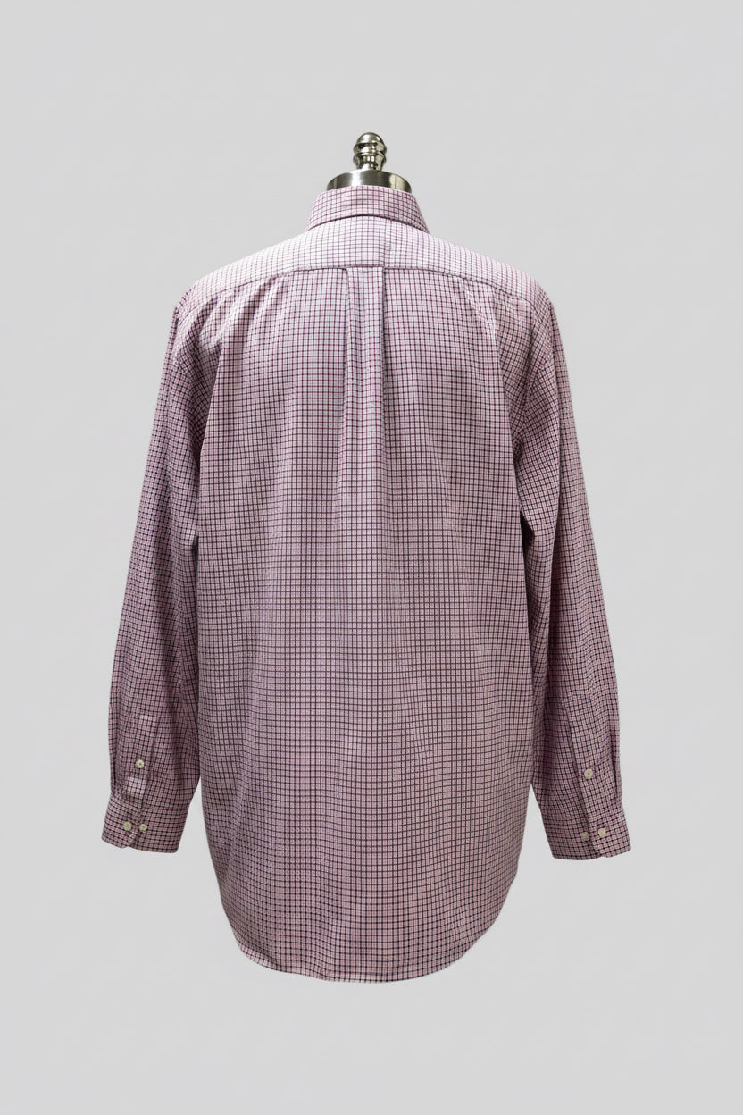 Camisa de botones Polo Ralph Lauren 🏇🏼 de cuadros rosado, azul navy y blanco Talla XXL Entalle Regular