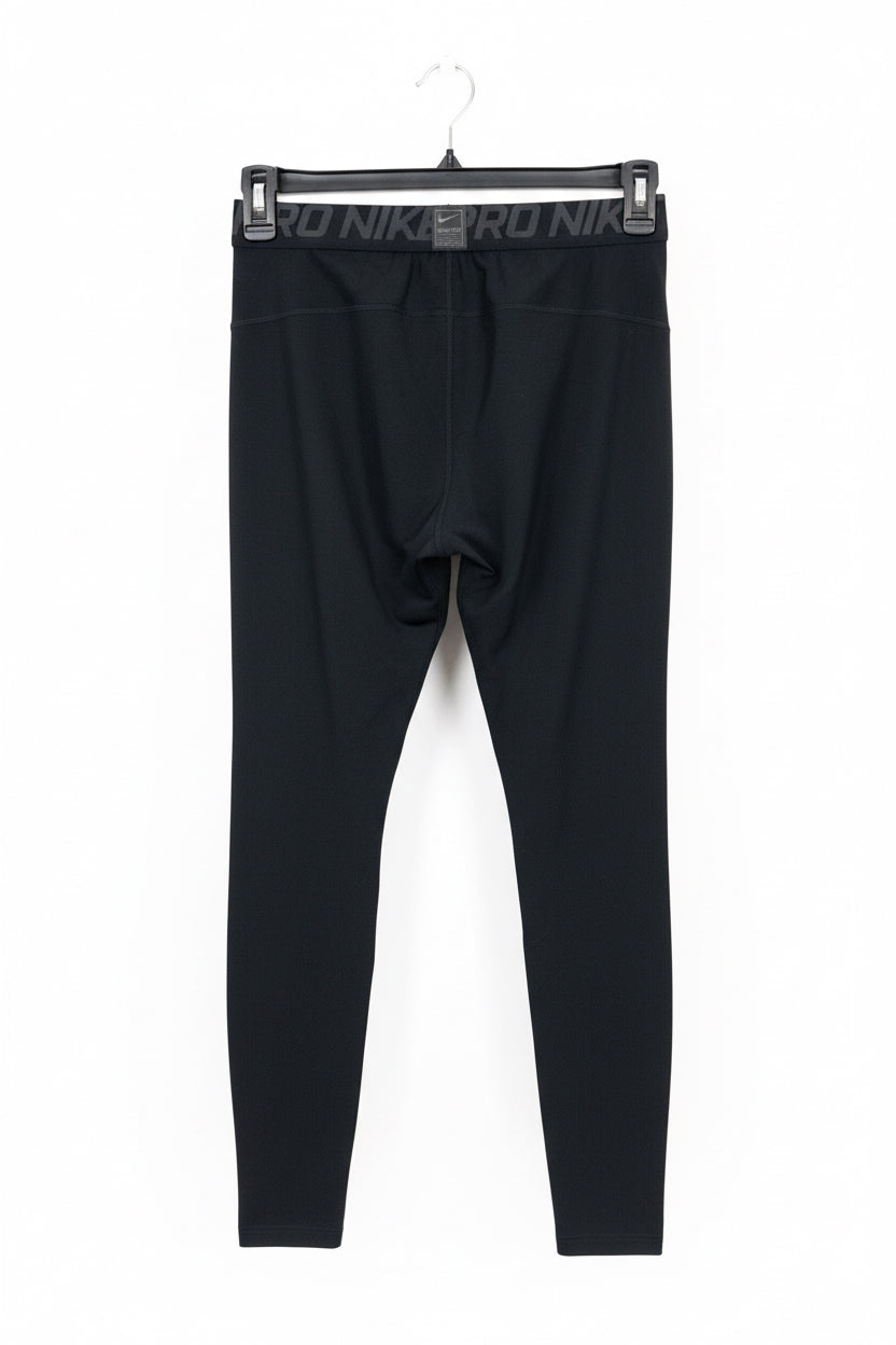 Malla de entrenamiento licra Nike ✔️ Pro Dri-FIT de 3/4 de largo para hombre en Color negro cintura gris Talla L