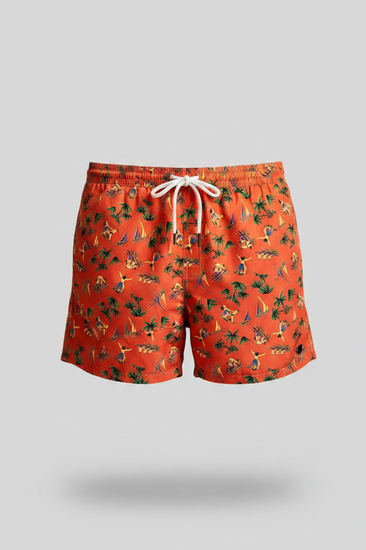 Short de baño Polo Ralph Lauren 🏇🏼color naranja con Islas talla XXL