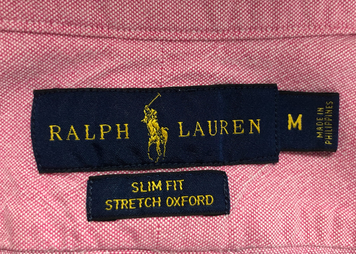 Camisa de botones Polo Ralph Lauren 🏇🏼 Oxford en color rosado Talla M Entalle Slim Fit