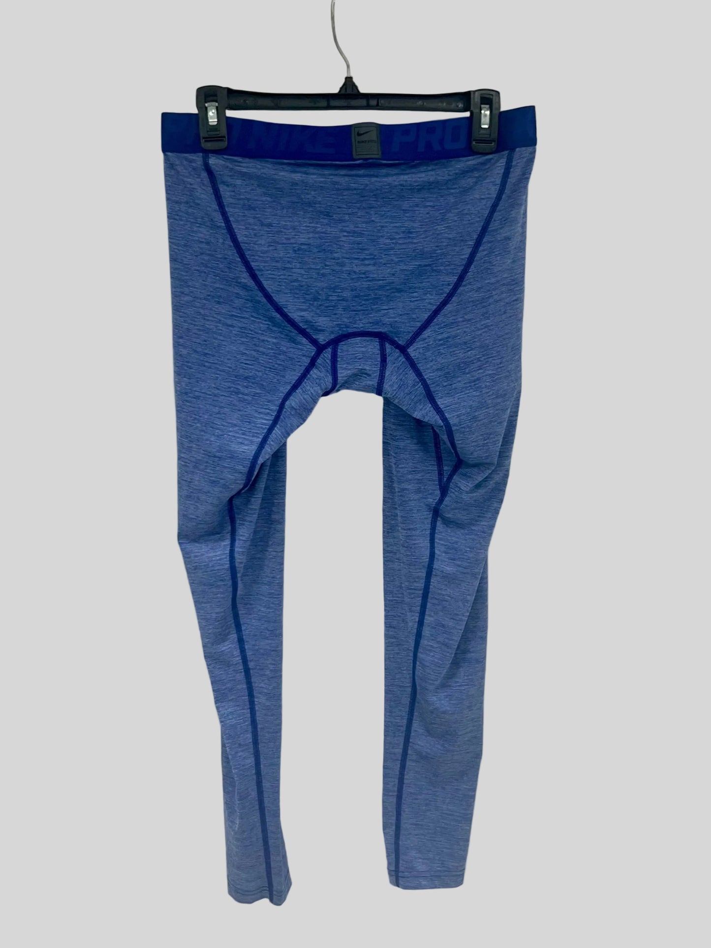 Mallas de entrenamiento licra Nike ✔️ Pro Dri-FIT 3/4 para hombre en Color azul y blanco Talla XL