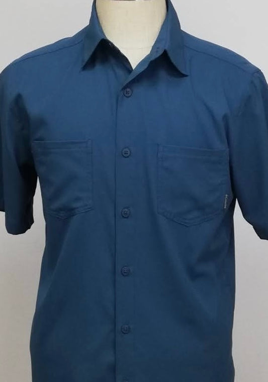 Camisa Columbia 🔹color verde azulado Omni Shade Manga corta Talla S