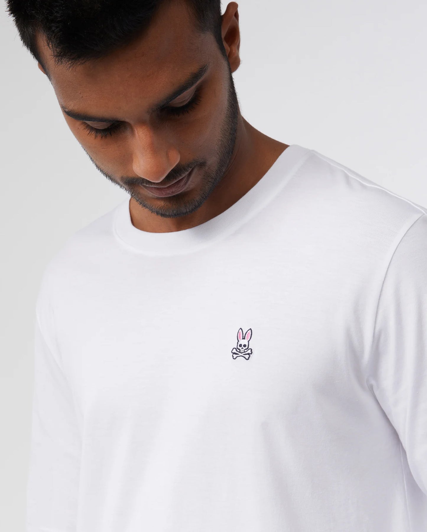 Camiseta cuello redondo Psycho Bunny 🐰 color blanco Talla M, L y XL