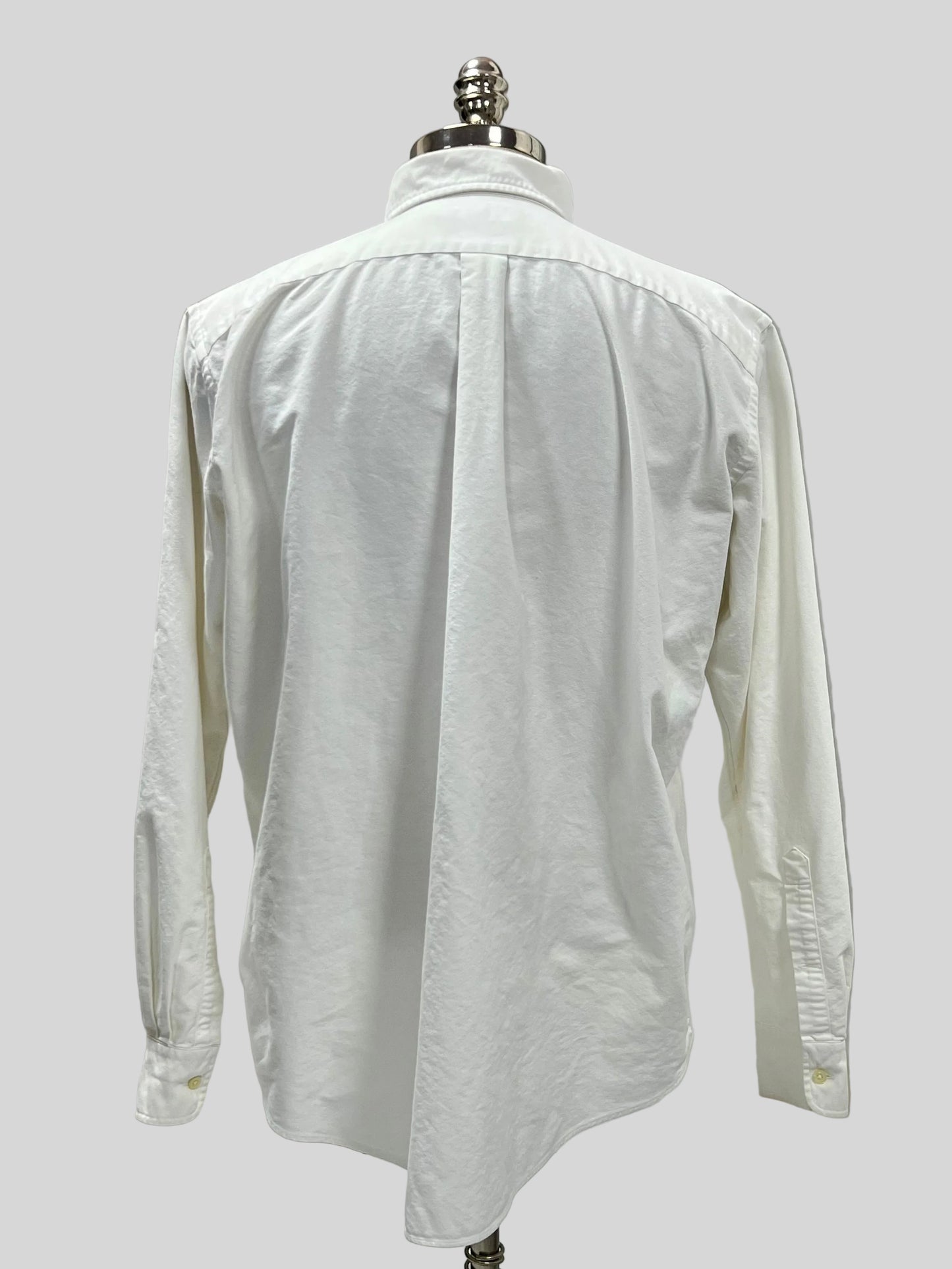Camisa de botones Polo Ralph Lauren 🏇🏼 Oxford color blanco Talla M Entalle Regular (ver descripción)