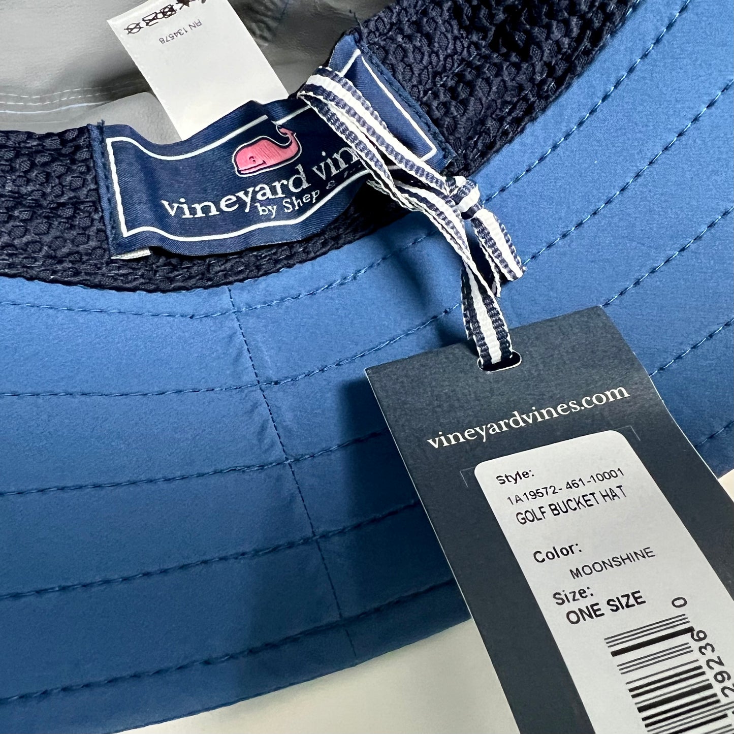 Sombrero Vineyard Vines 🐳 color Azul  Con protección solar Talla OS