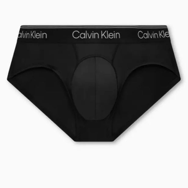 Paquete de 3 Calzoncillos a la cintura Calvin Klein - Tela microfibra stretch en color negro y azul navy Talla XXL