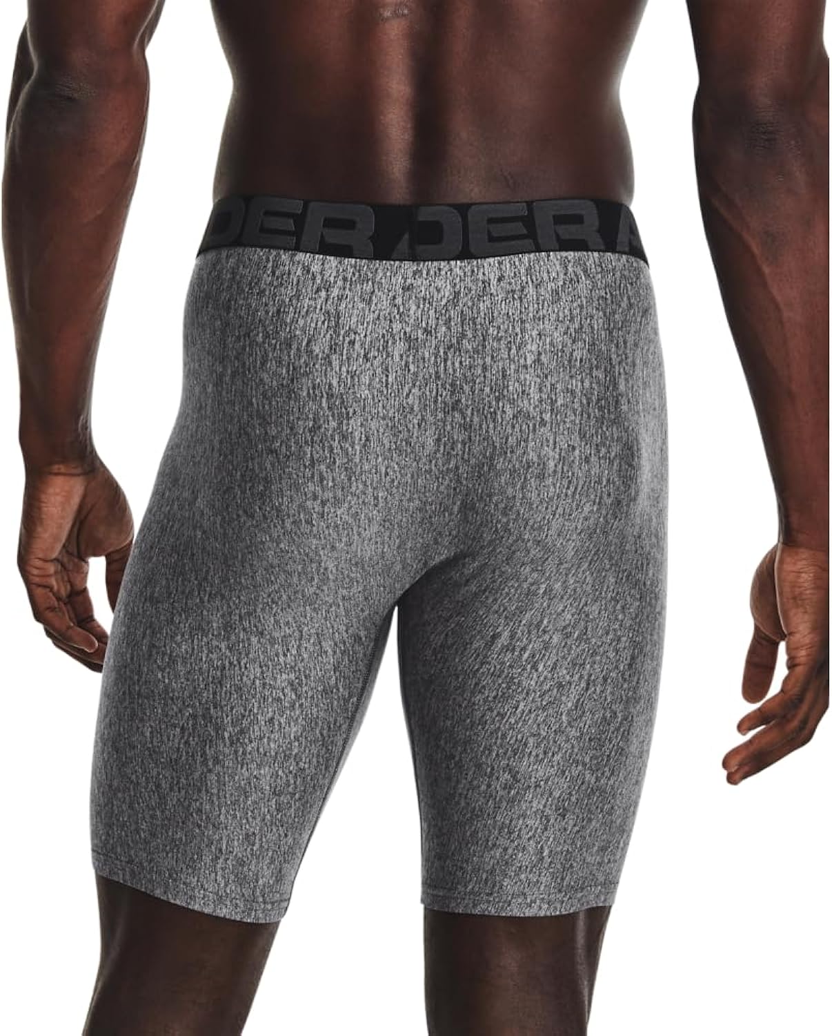 Combo de 3 Boxers Briefs Under Armour 🏋🏽 Tela Performance Tech de 9” de largo color negro, gris claro y oscuro Talla M