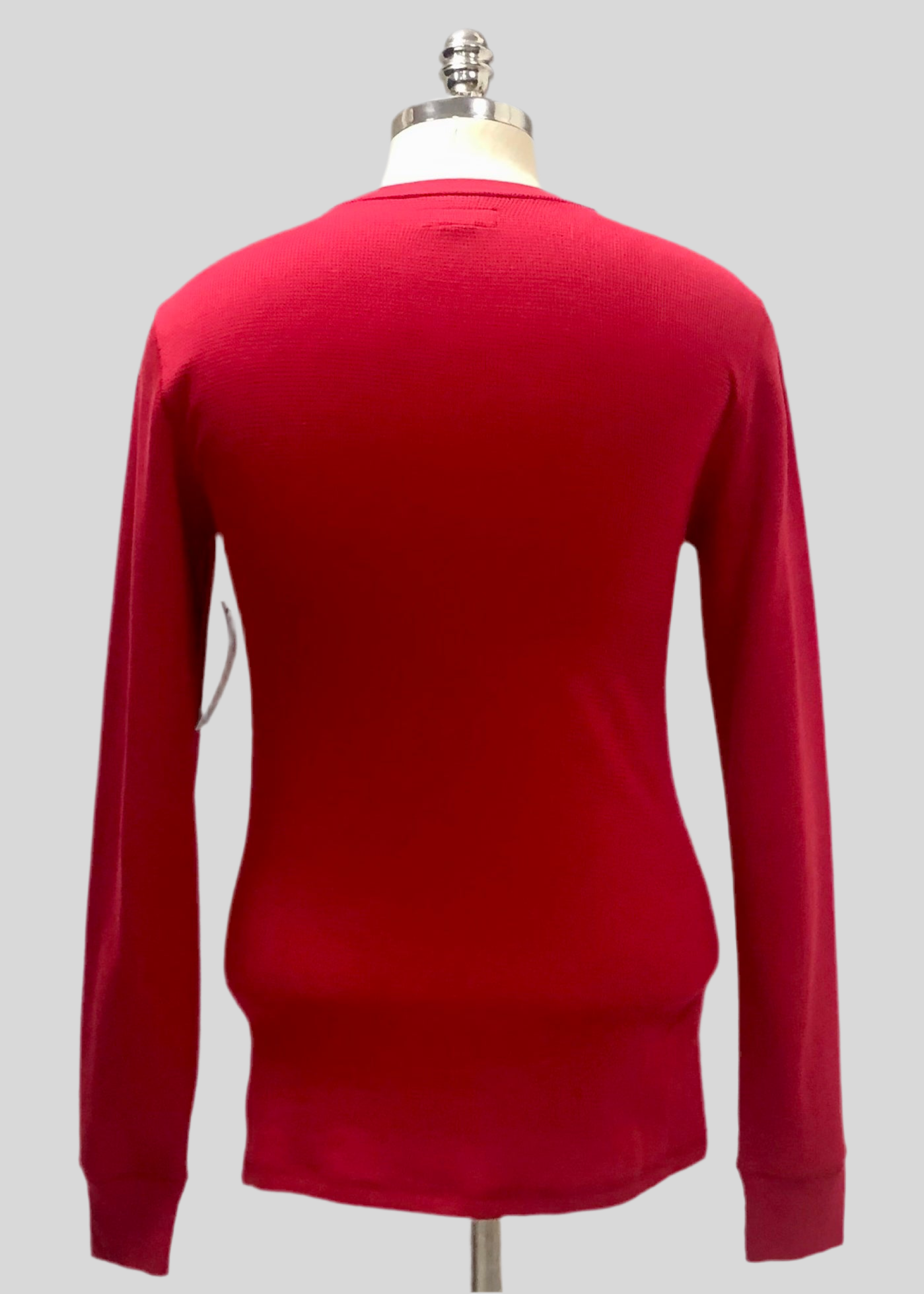 Camiseta cuello redondo Polo Ralph Lauren 🏇🏼 Waffle color rojo manga larga Talla S