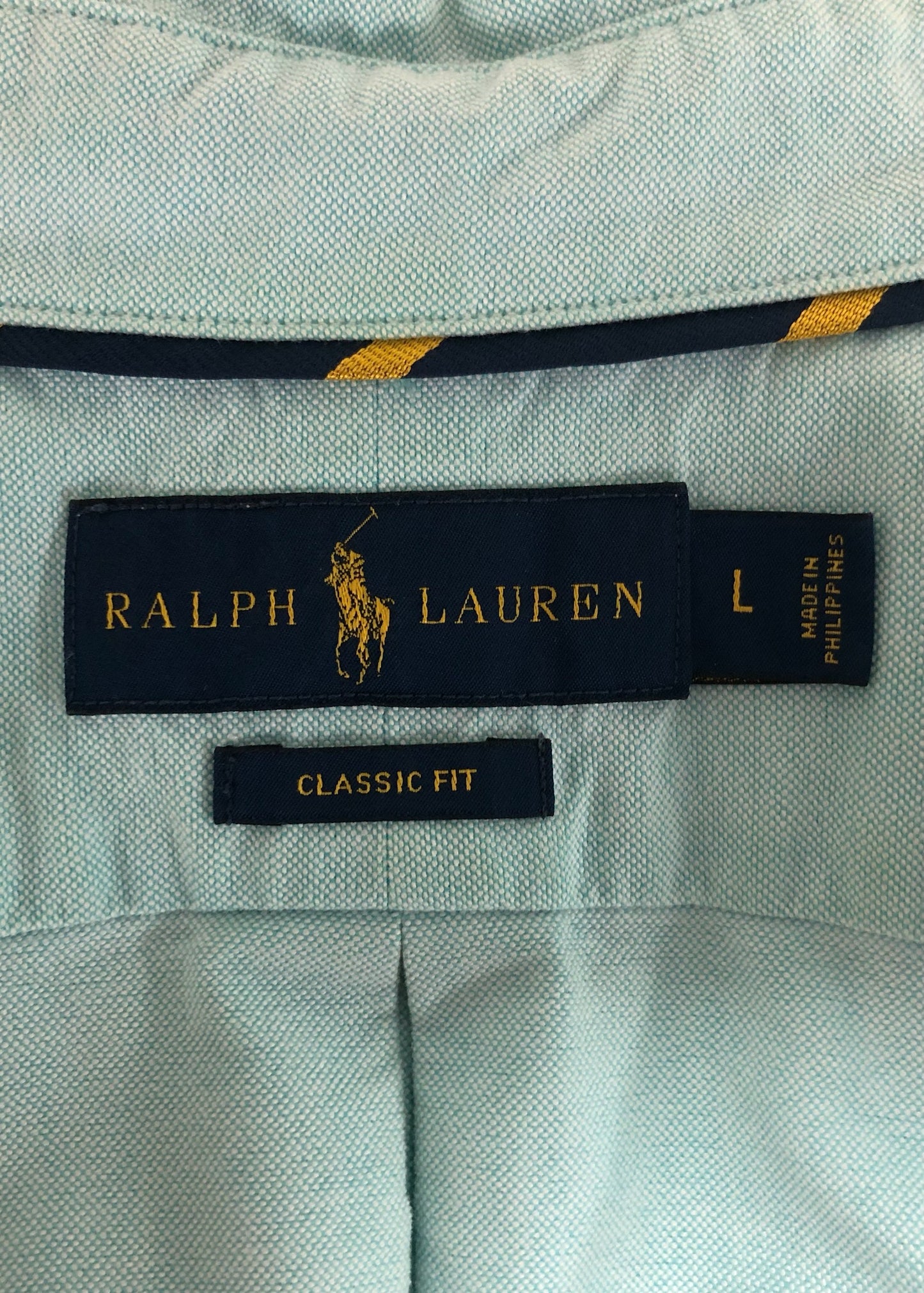 Camisa de botones Polo Ralph Lauren 🏇🏼 Oxford color turquesa Talla L Entalle Regular (ver descripción)