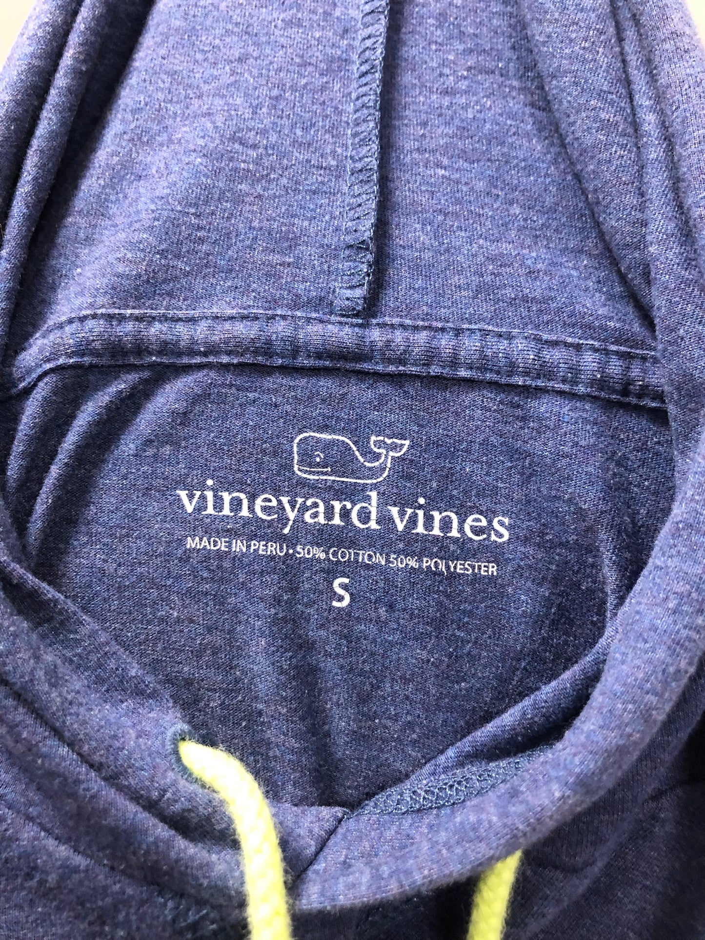 Camiseta con capucha Vineyard Vines 🐳 color azul grisaceo con Diseño de Ballena Talla S