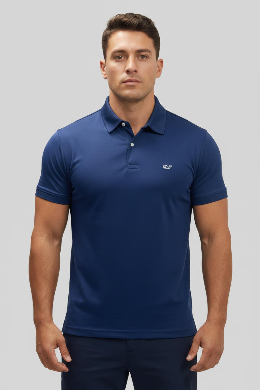 Camiseta Polo Vineyard Vines 🐳 Performance color azul navy Talla S Entalle Regular