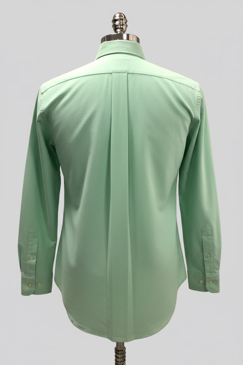 Camisa de botones Polo Ralph Lauren 🏇🏼 Oxford en Color verde menta Talla M Entalle Custom Fit