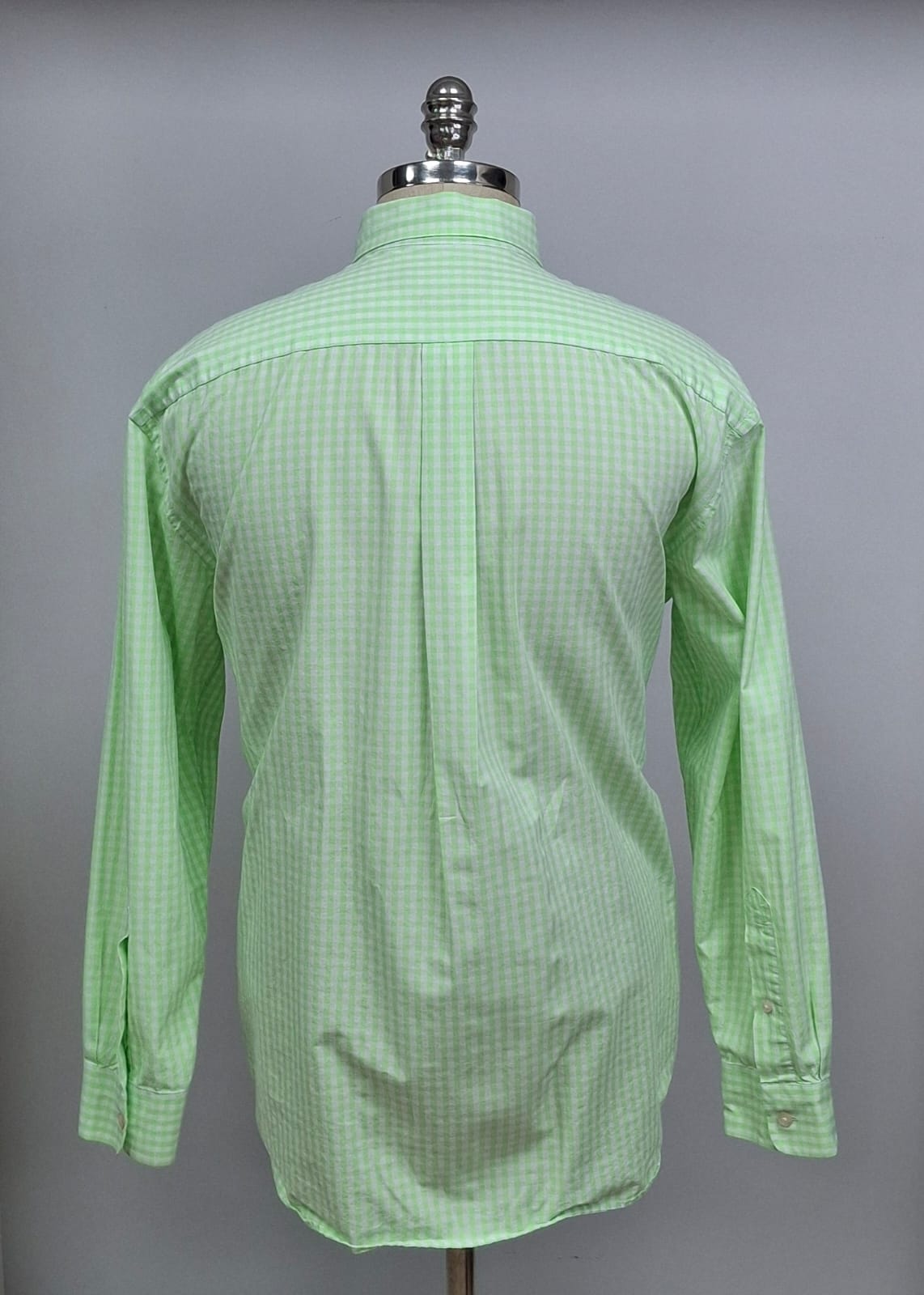 Camisa de botones Vineyard Vines 🐳 colon patrón de cuadros en color verde claro y blanco Talla XL Entalle Regular