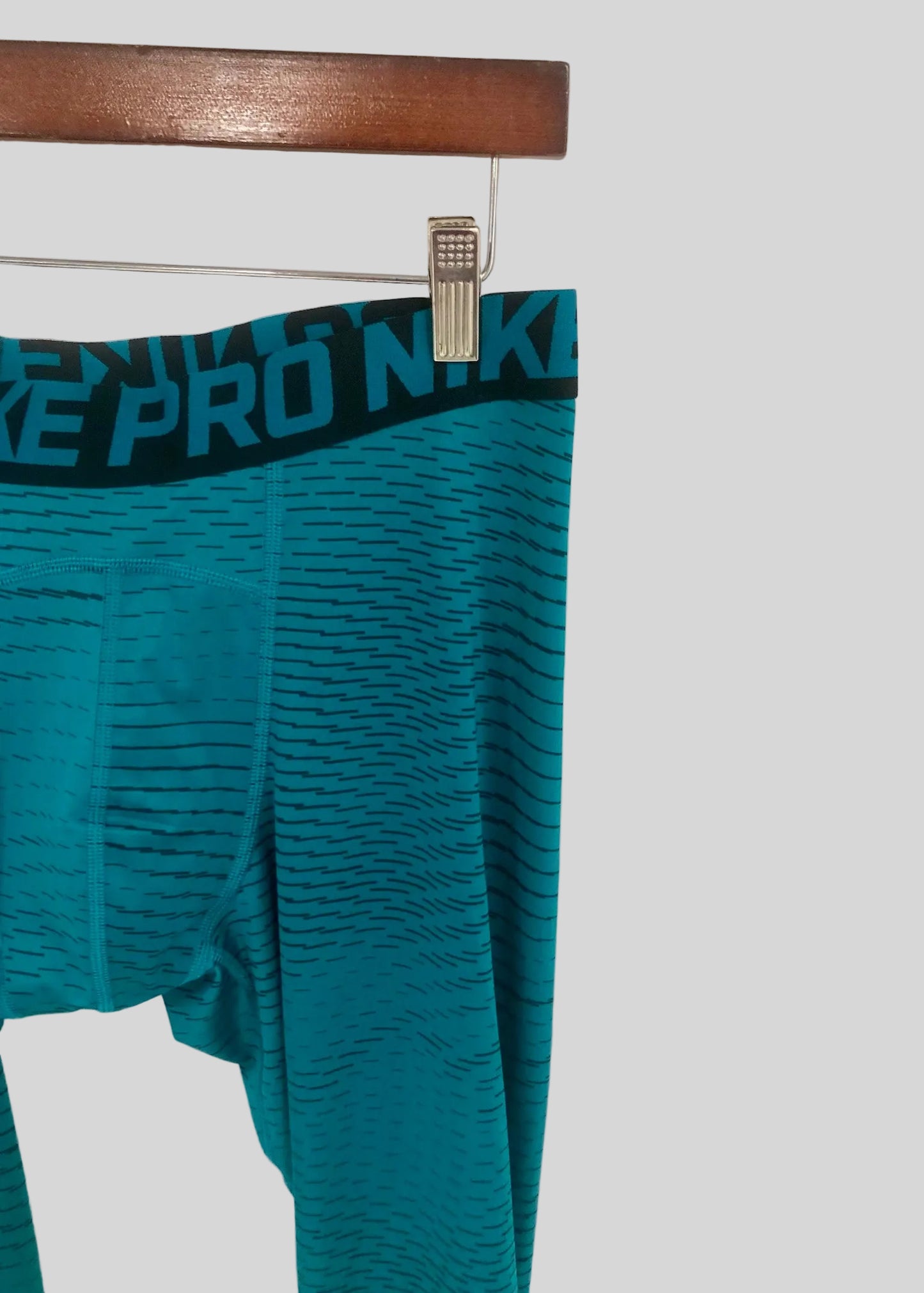 Mallas de entrenamiento licra Nike ✔️ Pro Dri-FIT 3/4 para hombre en Color verde esmeralda Talla XL