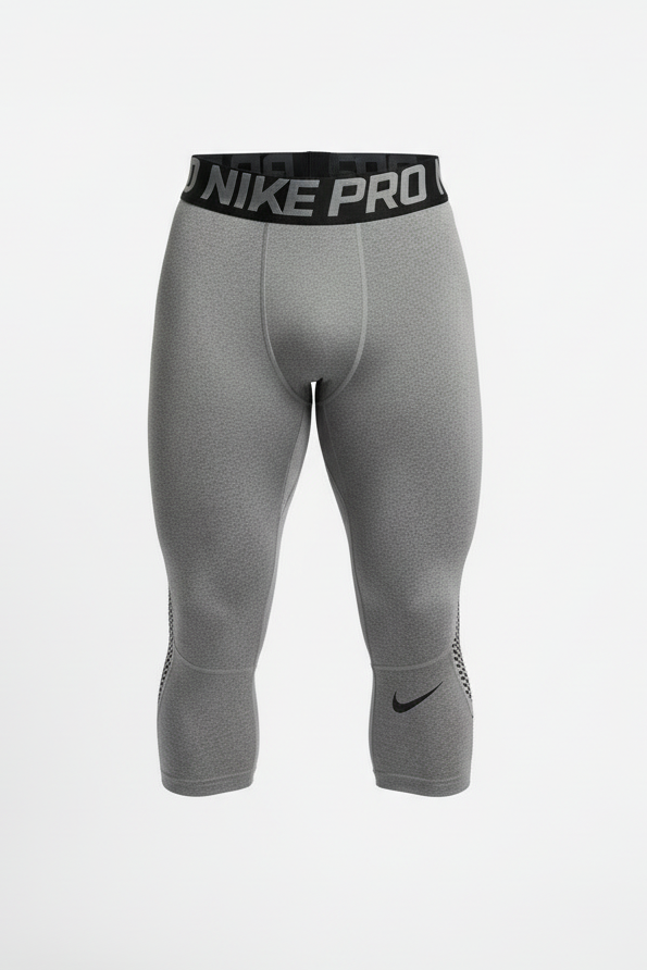 Mallas de entrenamiento licra Nike ✔️ Pro Dri-FIT 3/4 para hombre en Color gris Talla S