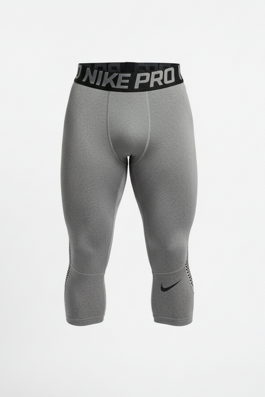 Mallas de entrenamiento licra Nike ✔️ Pro Dri-FIT 3/4 para hombre en Color gris Talla S
