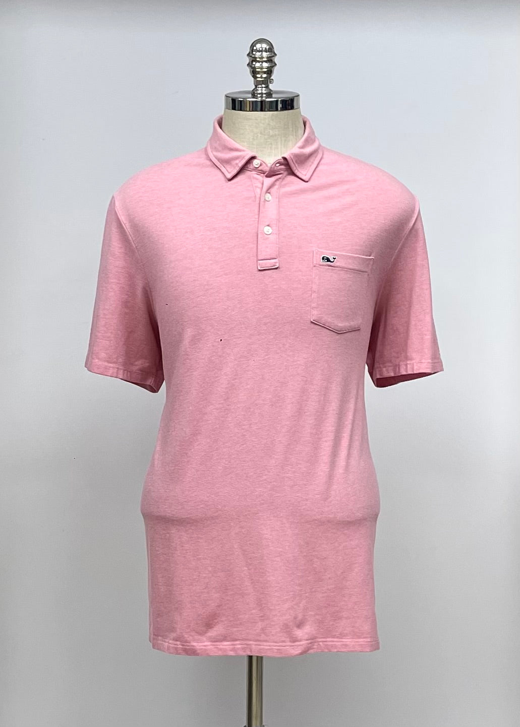 Camiseta Polo Vineyard Vines 🐳 color rosado claro Talla L Entalle Regular