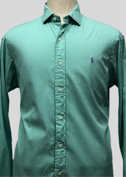 Camisa de botones Polo Ralph Lauren 🏇🏼 en verde menta Talla L Entalle Regular