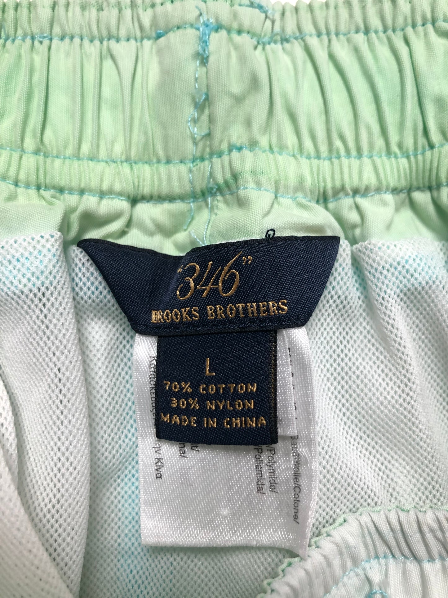 Short de baño Brooks Brothers 🐑 color celeste claro talla L