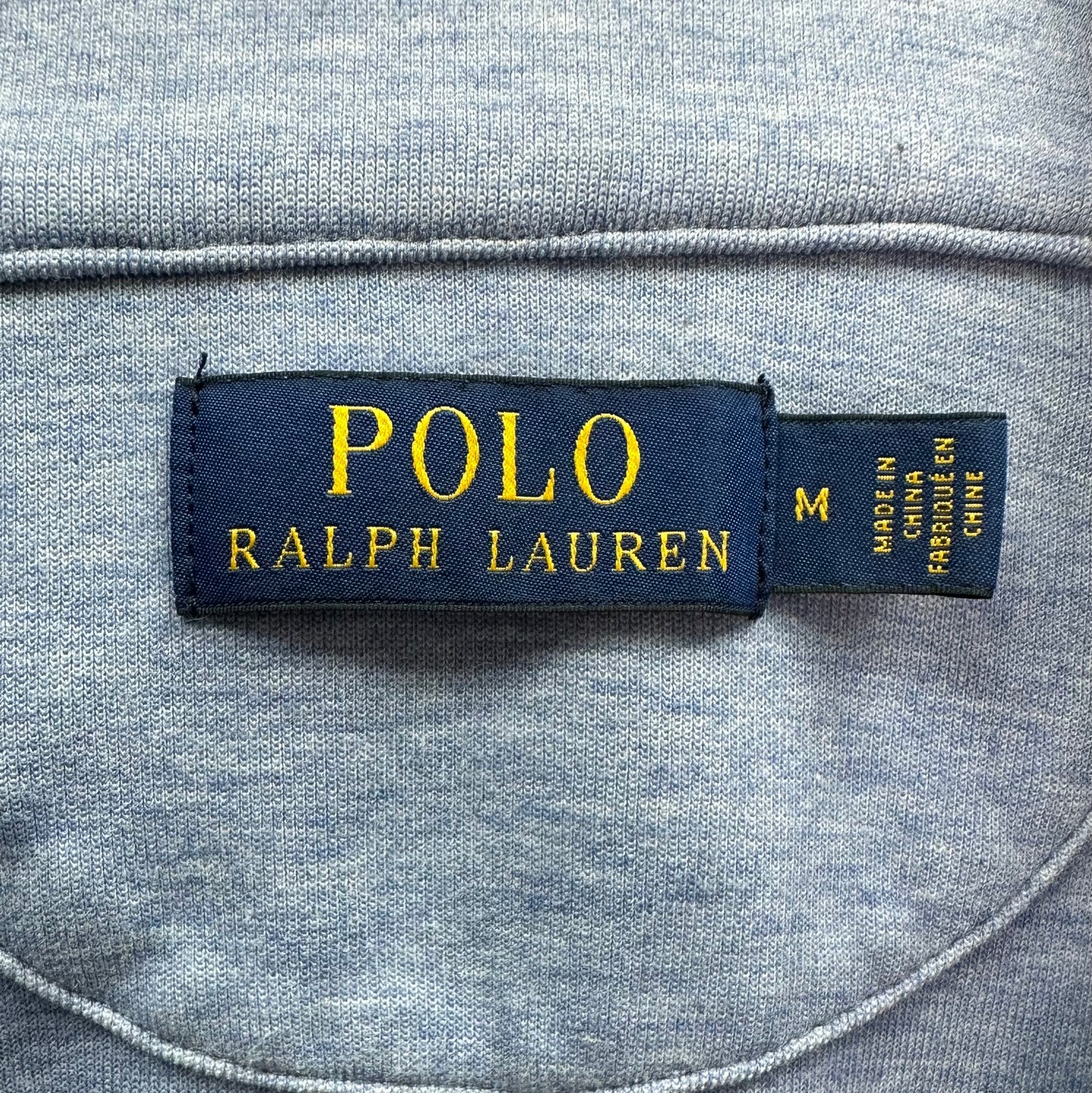 Sueter Jersey Polo Ralph Lauren 🏇🏼 color celeste con logo gris Talla M