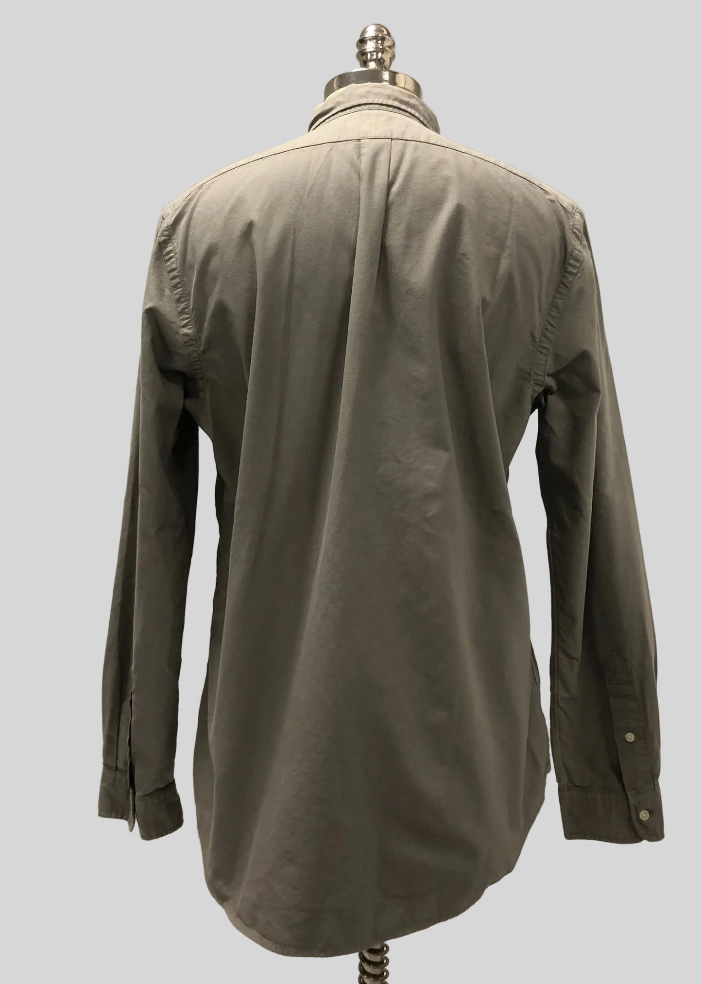 Camisa de botones Polo Ralph Lauren 🏇🏼 Oxford en color gris Talla XL Entalle Slim Fit (ver descripción)