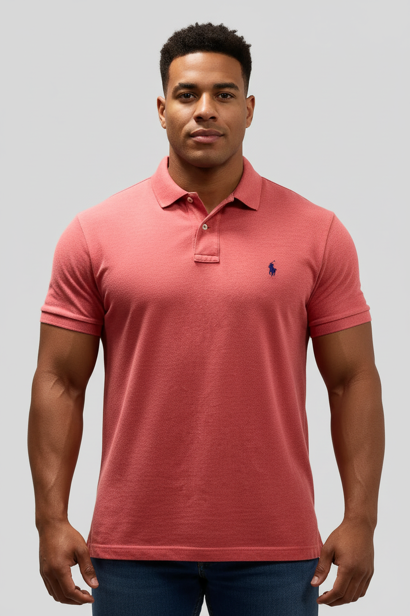 Camiseta Polo Ralph Lauren 🏇🏼color rosado magenta Talla XXL Entalle Clásico