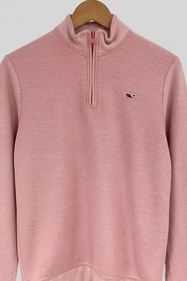 Sueter Jersey de niño o niña Vineyard Vines 🐳 color rosado claro con logo azul navy Talla XL