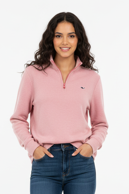 Sueter Jersey de niño o niña Vineyard Vines 🐳 color rosado claro con logo azul navy Talla XL