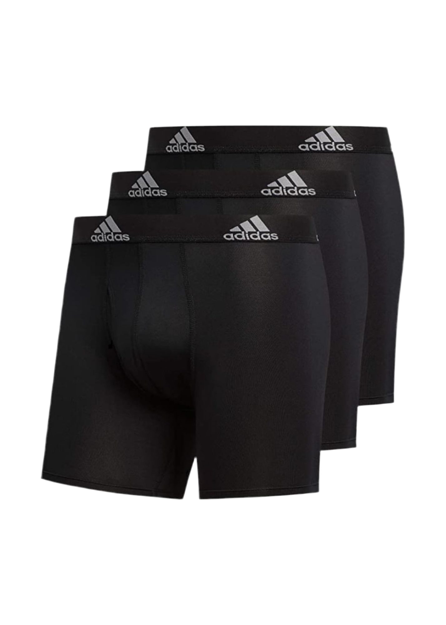 Combo de 3 Boxers Briefs Adidas Tela Performance Stretch color Negro Talla M