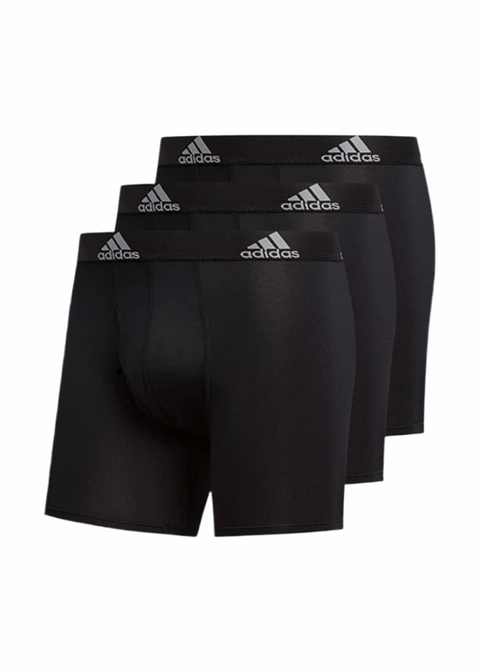 Combo de 3 Boxers Briefs Adidas Tela Performance color Negro Talla S